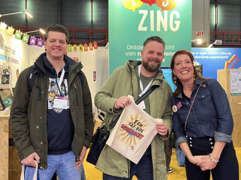 Rene, Erik en Loes op de Onderwijsbeurs 2024